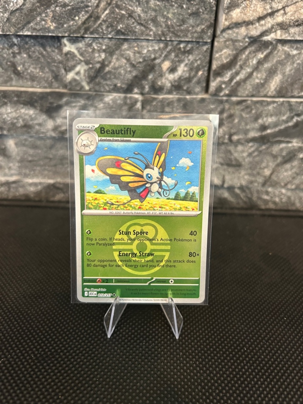Pokémon Beautifly 013/217 Reverse Holo Rare from Ascended Heroes Set M/NM‎
